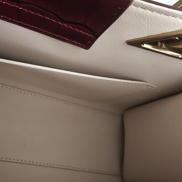 Mac Duggal Croc Crossbody Handbag New - Picture 4 of 12